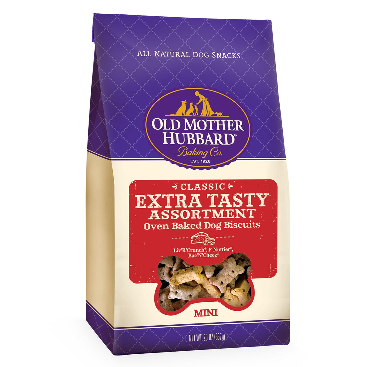 Old Mother Hubbard Extra savoureux assortiment de mini biscuits pour chiens