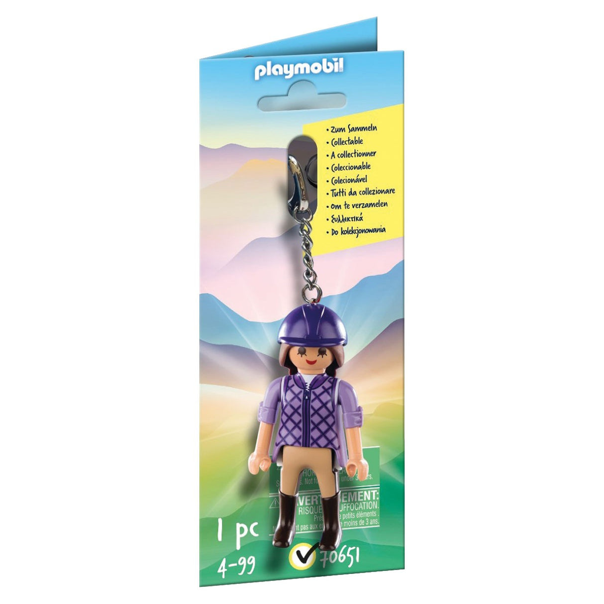 Porte-clés Cavalier Playmobil