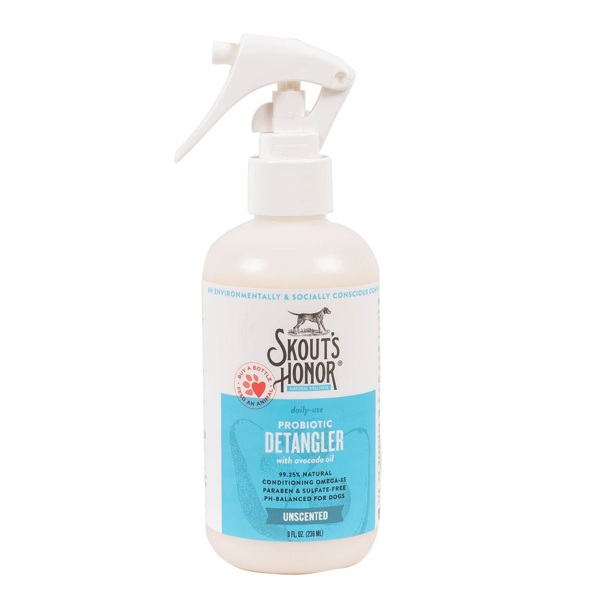 Skout's Honor Unscented Probiotic Daily Use Detangler 236mL