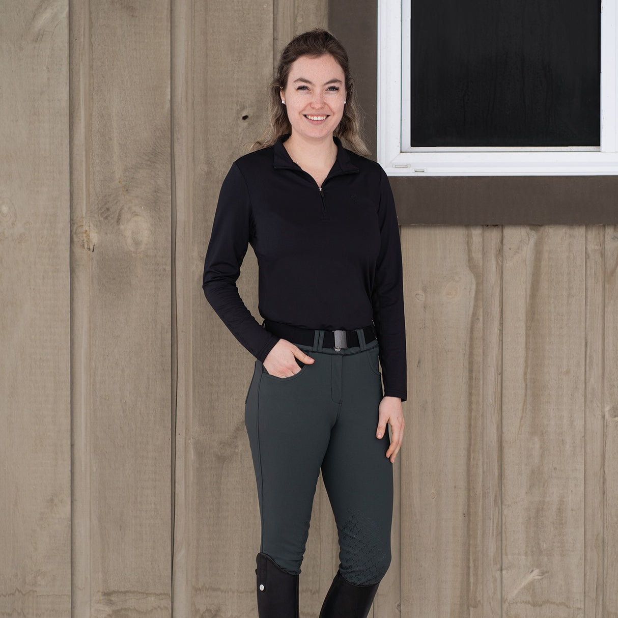 Pantalon d'équitation taille haute Elation Platinum Brooklyn