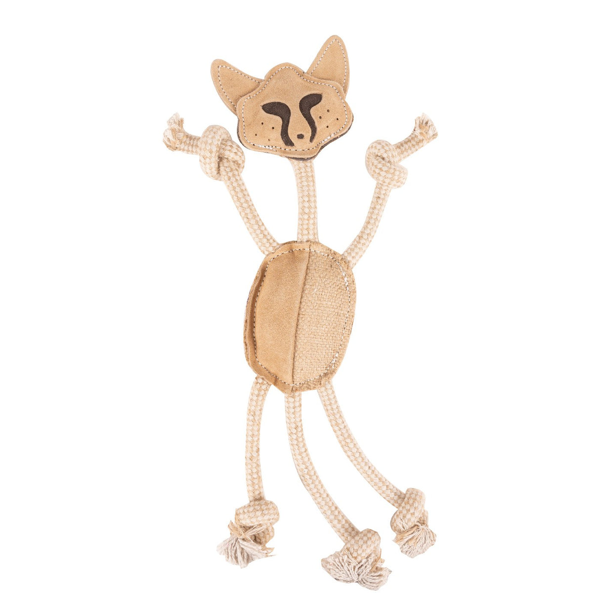 Jouet pour chien renard en jute et corde Shedrow K9