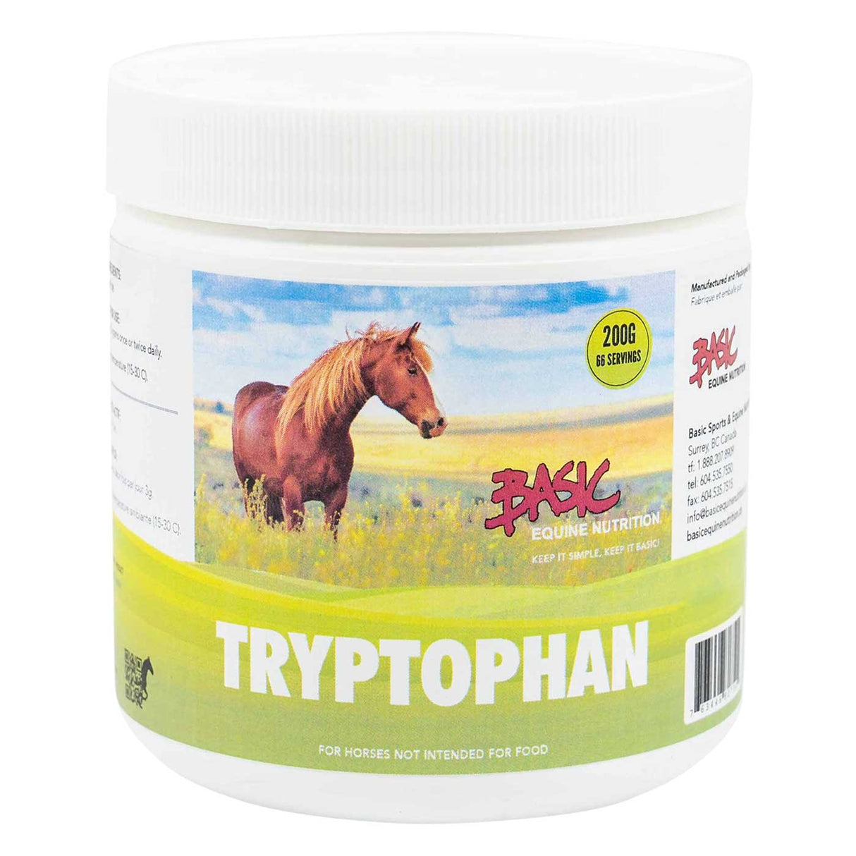Nutrition Equine de Base Tryptophane 200 g