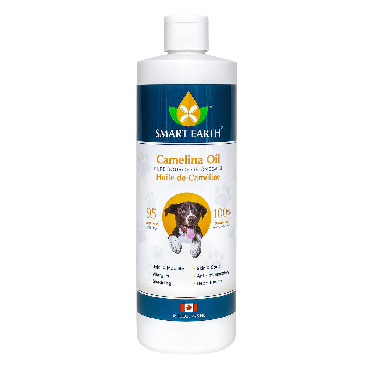 Smart Earth Camelina Oil 16 Oz Dog Supplement
