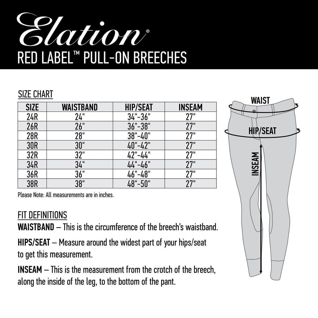 Elation Red Label Pull-On Breech