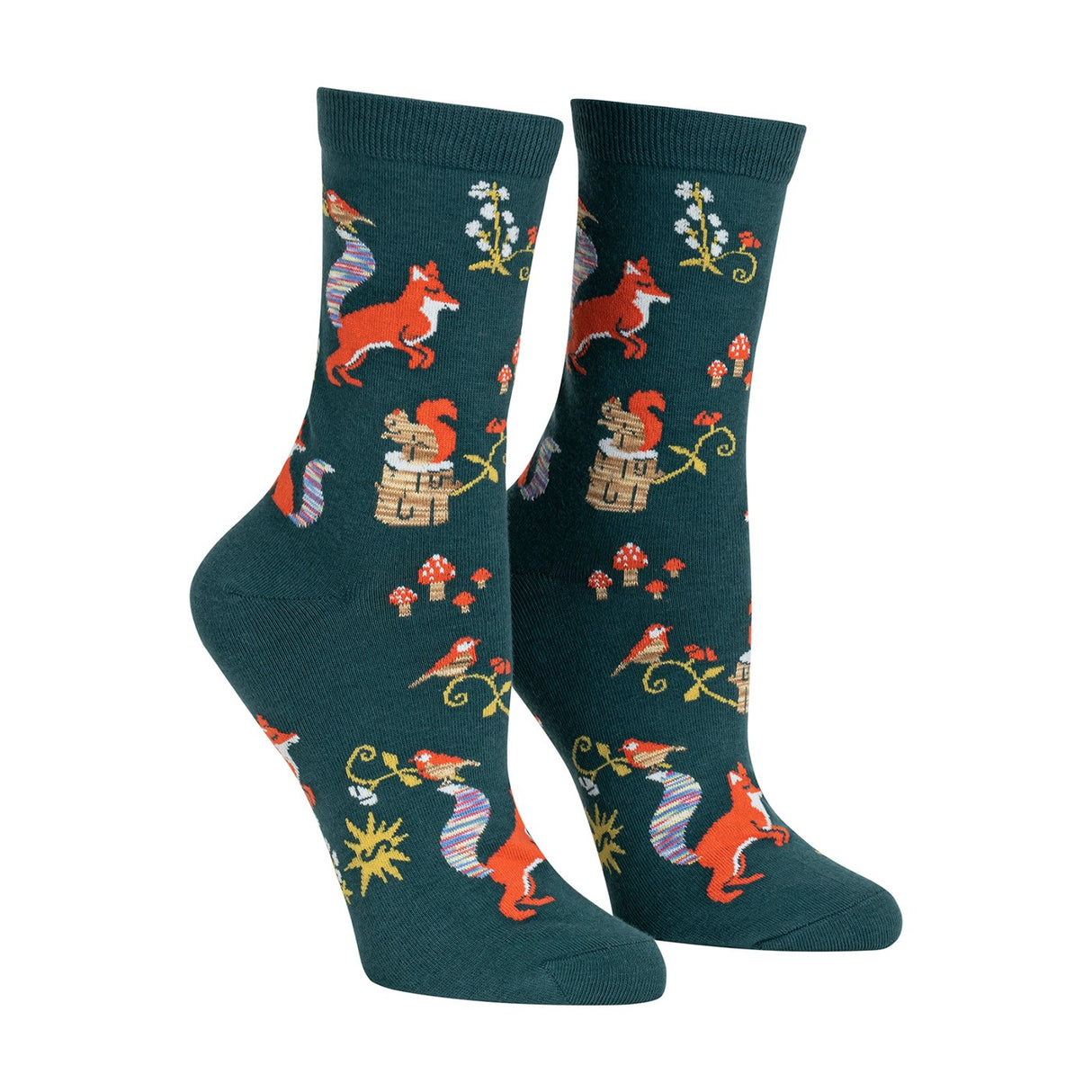 Sock It To Me Foxy, I Think I Love You! Crew Socks