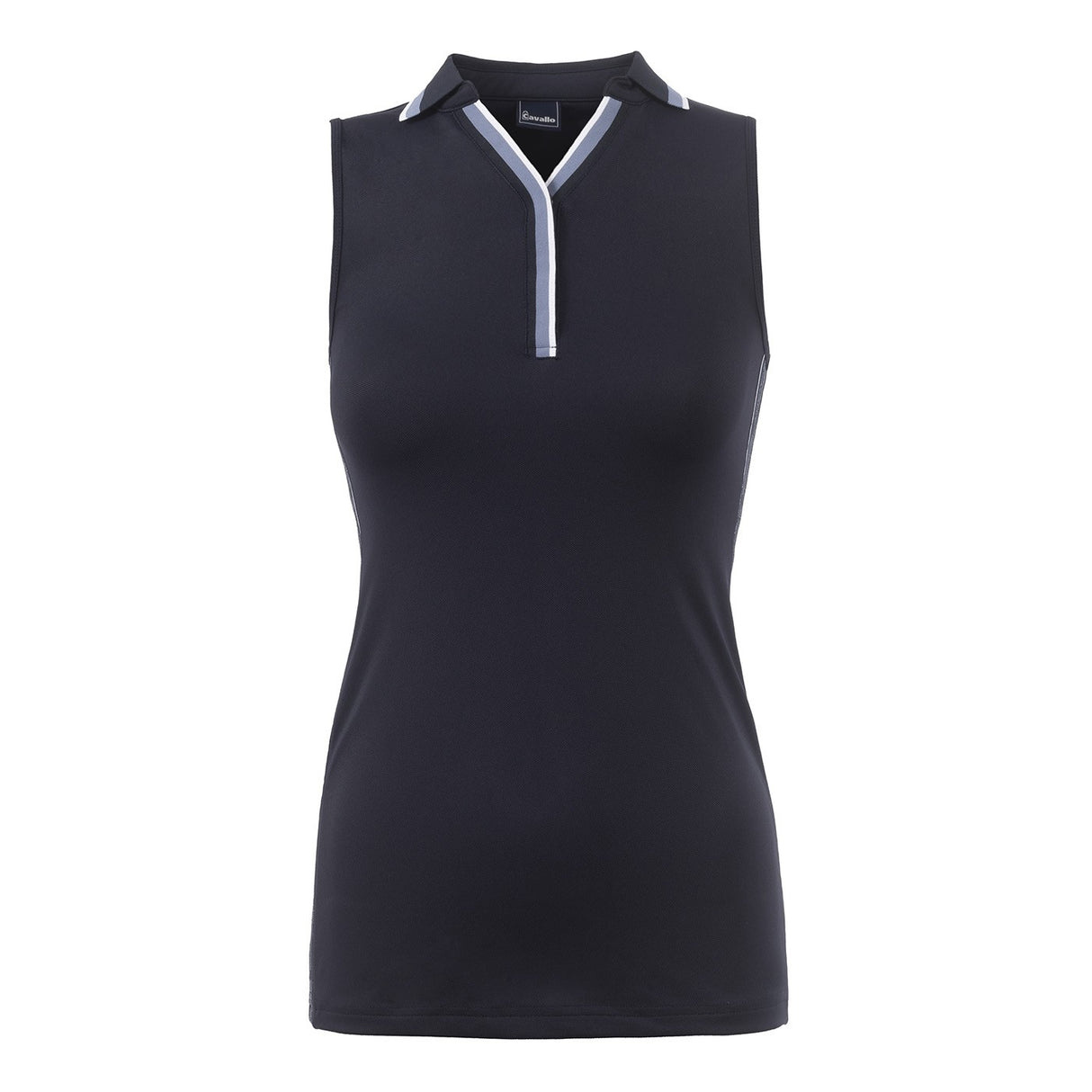Cavallo Fleur Sleeveless Polo