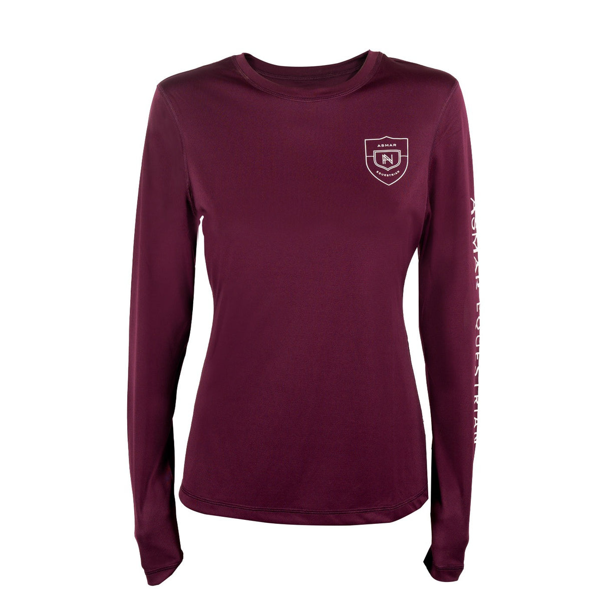 T-shirt durable à manches longues avec logo Asmar Equestrian