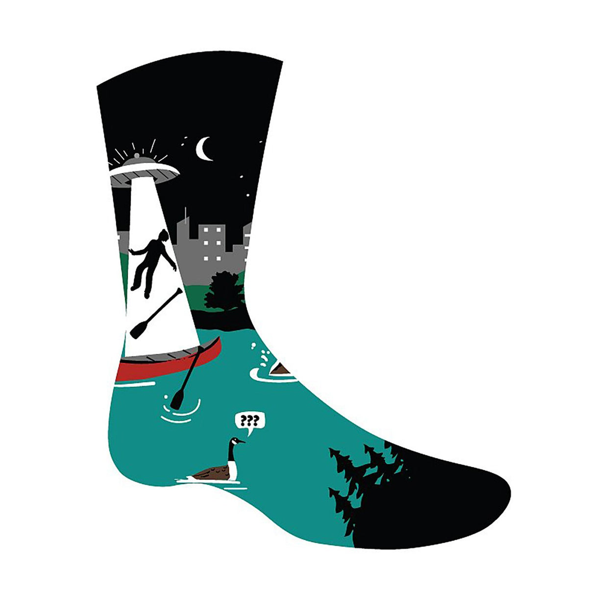 Sock It To Me Out of Boaty Experience Glow In The Dark Crew Socks - Men's