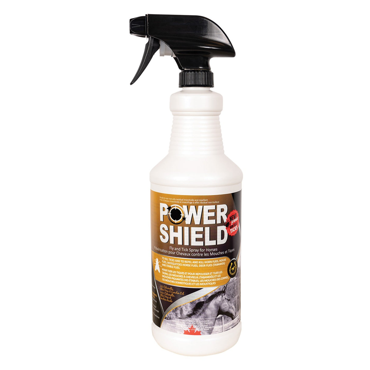 Golden Horseshoe Power Shield Fly Spray W- Sprayer 1L