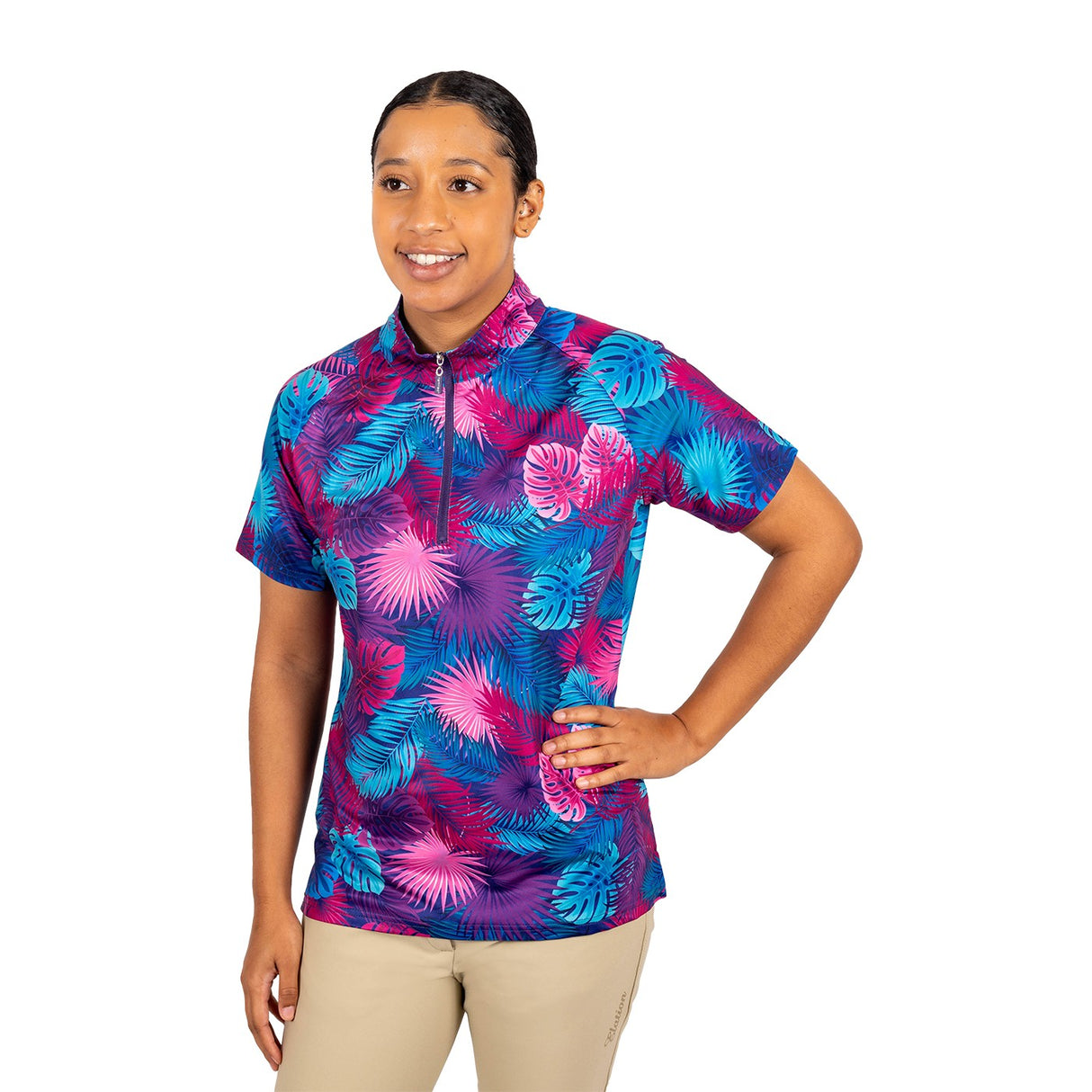 TemTeq Gili Short Sleeve Print Technical Top