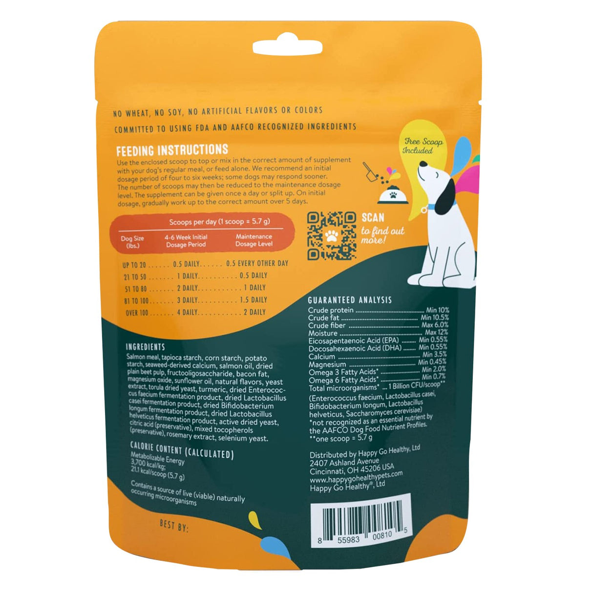 Happy Go Healthy Mini Daily Wellness Dog Supplement