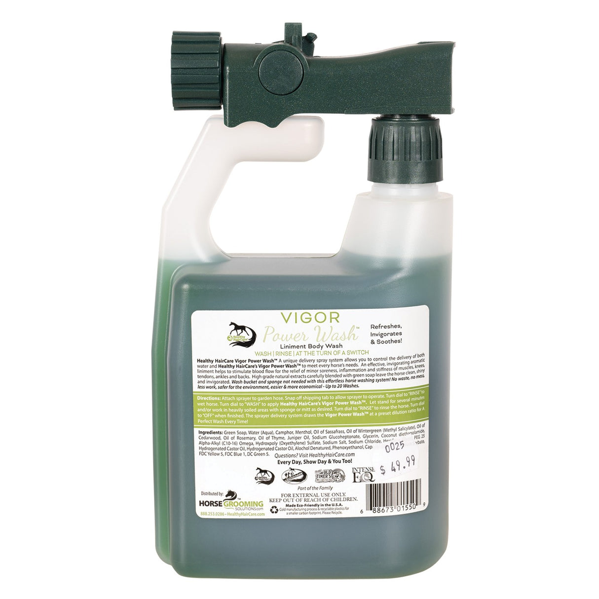 Healthy HairCare Vigor Power Wash Liniment 32 Oz