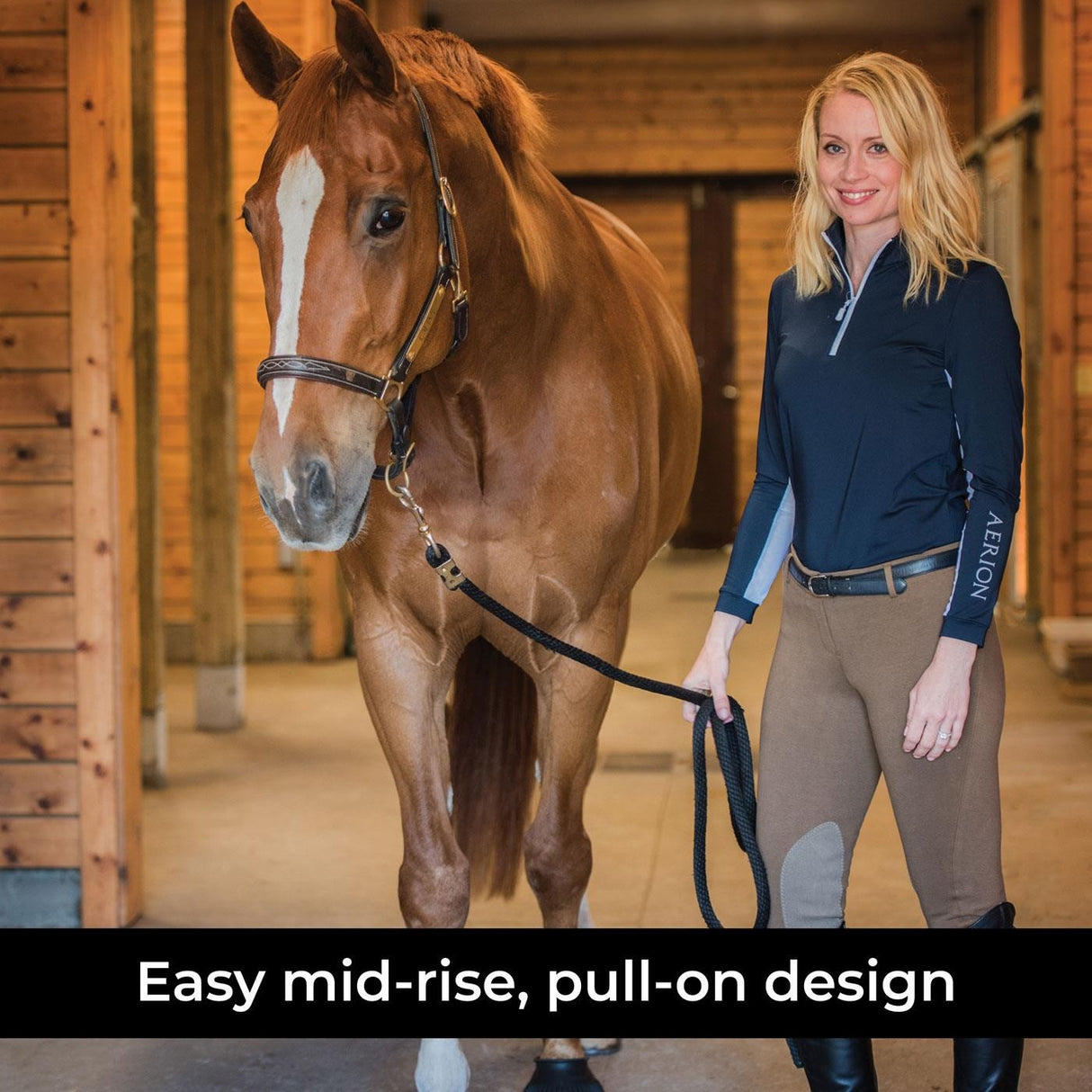 Pantalon d'équitation à enfiler Elation Red Label