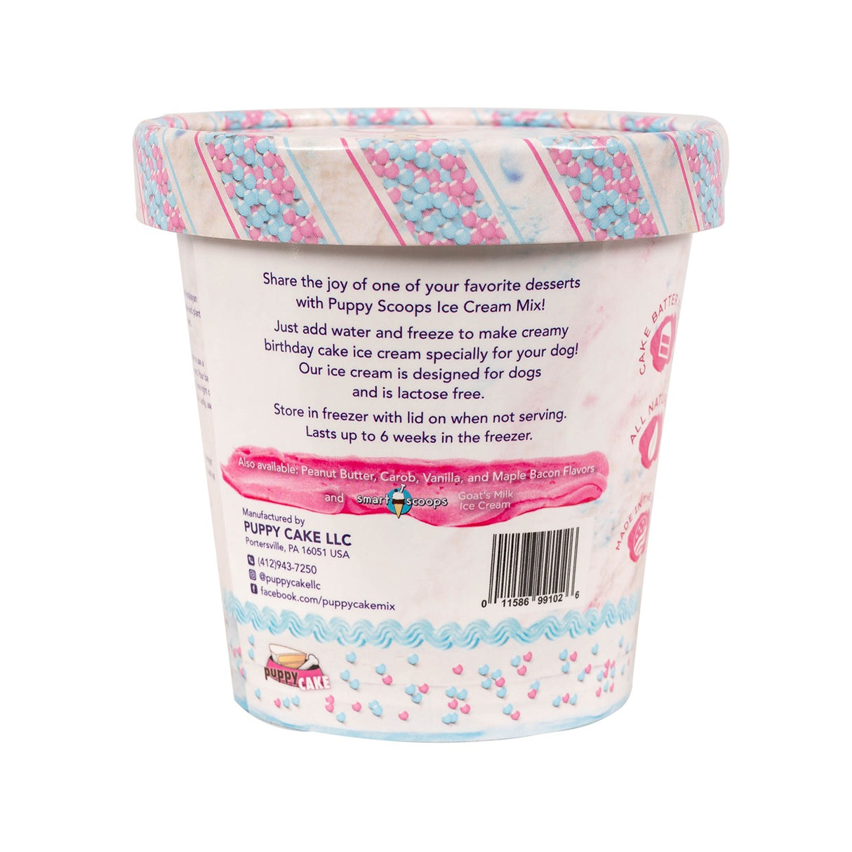 Puppy Scoops Birthday Cake Ice Cream Mix 4.65 Oz