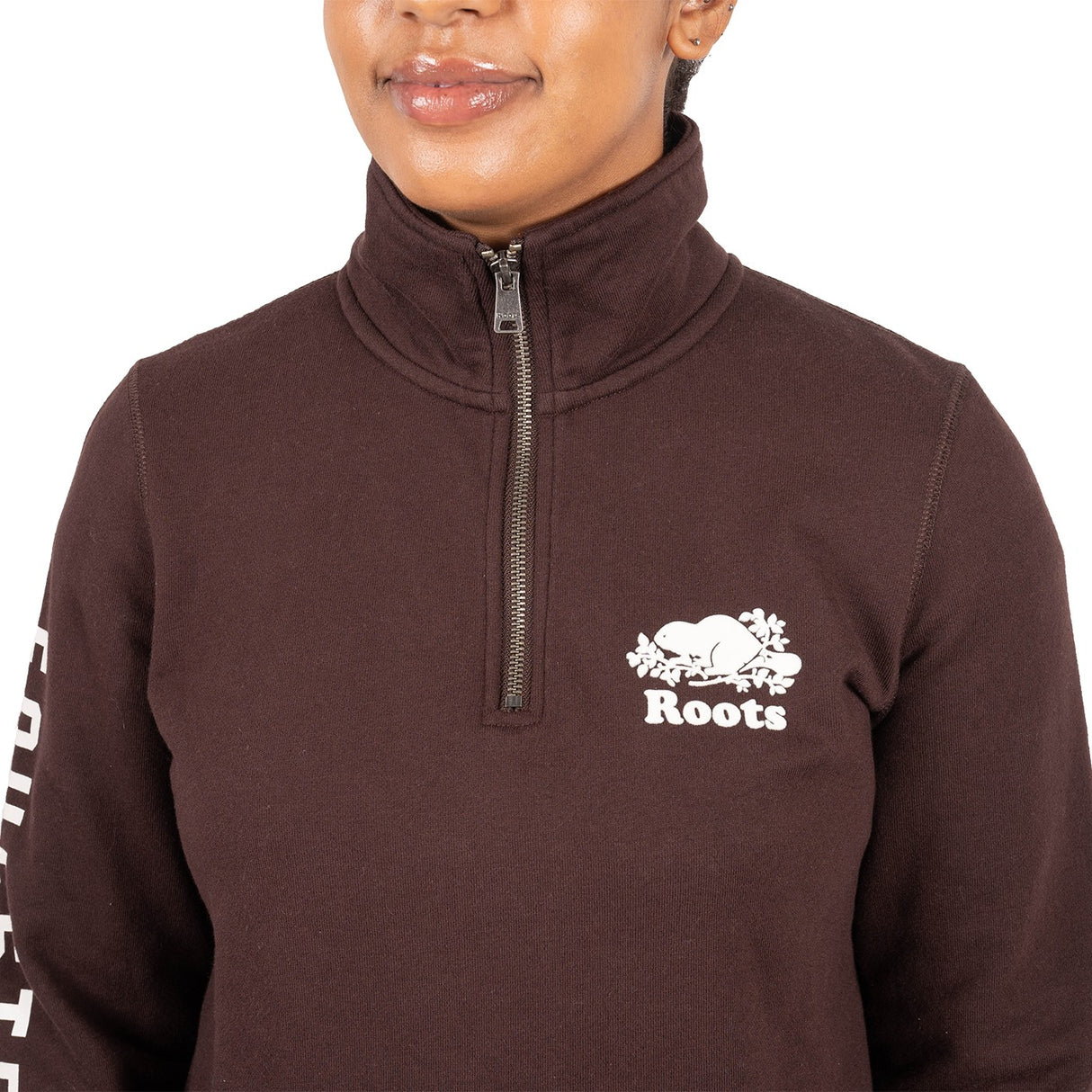 Sweat-shirt zippé Roots Equestrian Original Stein