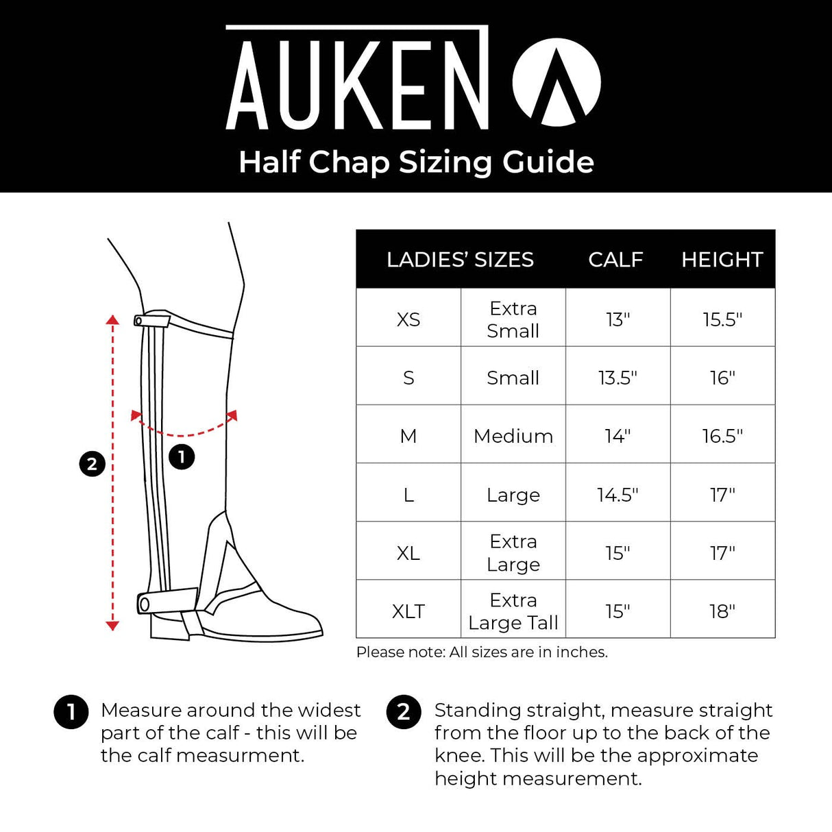 Mini-chaps en cuir Auken Yorkshire