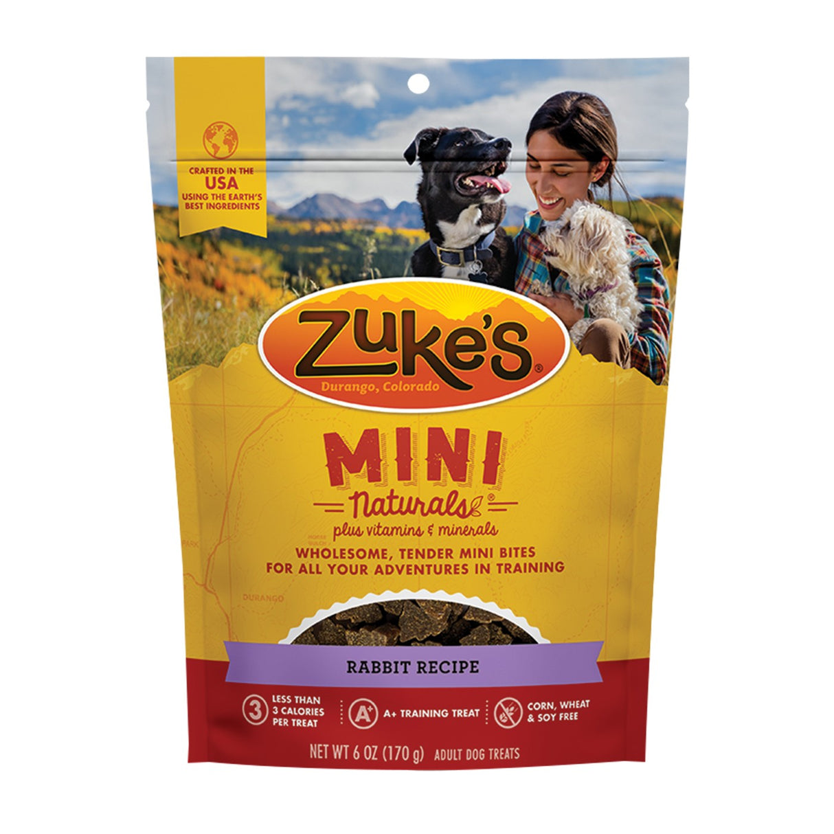 Zuke's Mini Naturals Wild Rabbit Dog Treat 6 Oz