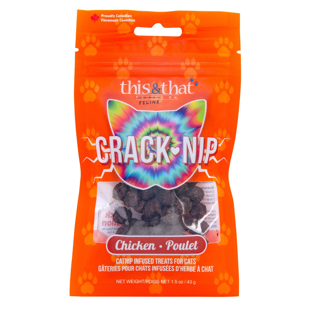 Gâterie pour chat This & That Crack Nip au poulet 43 g