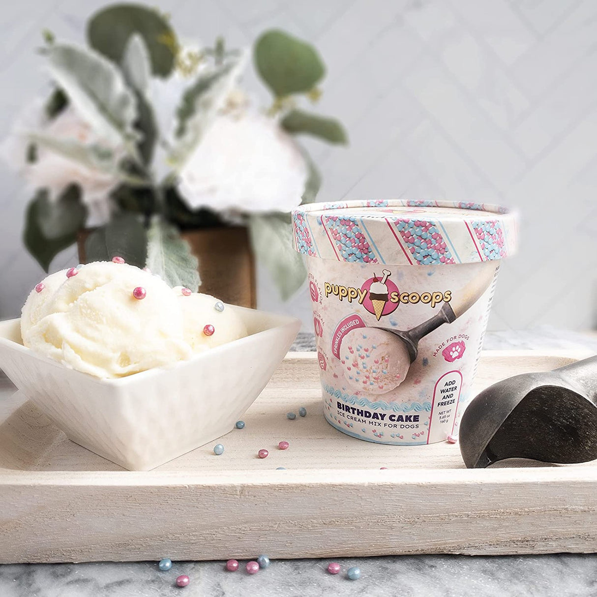 Puppy Scoops Birthday Cake Ice Cream Mix 4.65 Oz