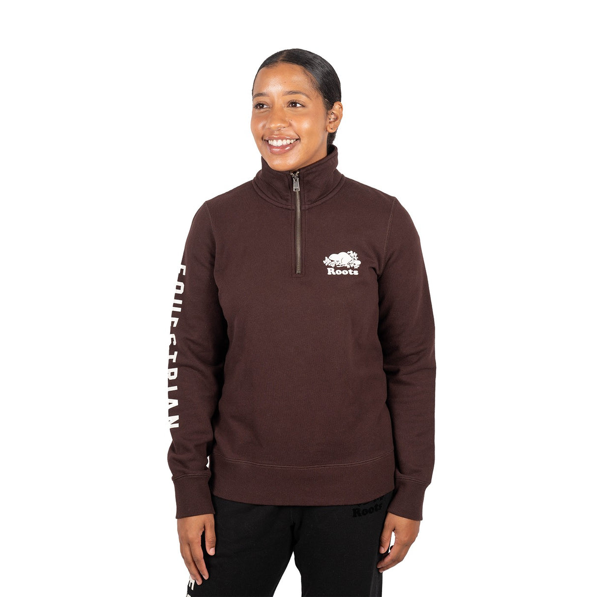 Sweat-shirt zippé Roots Equestrian Original Stein