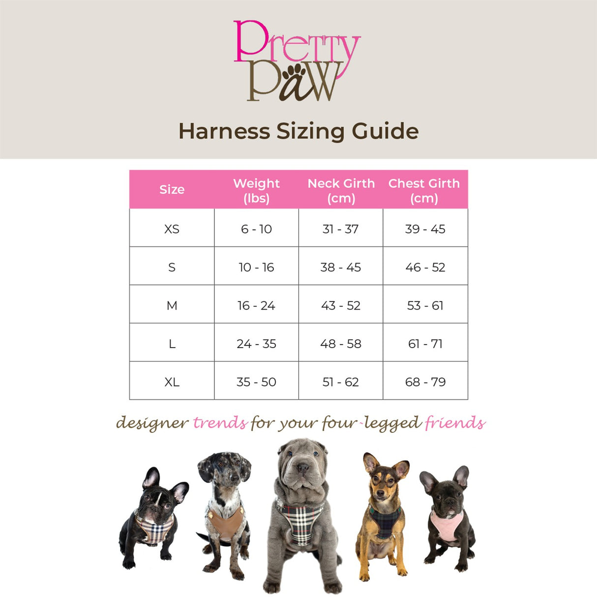Pretty Paw Persia Rose Gold Step-In Pet Harness