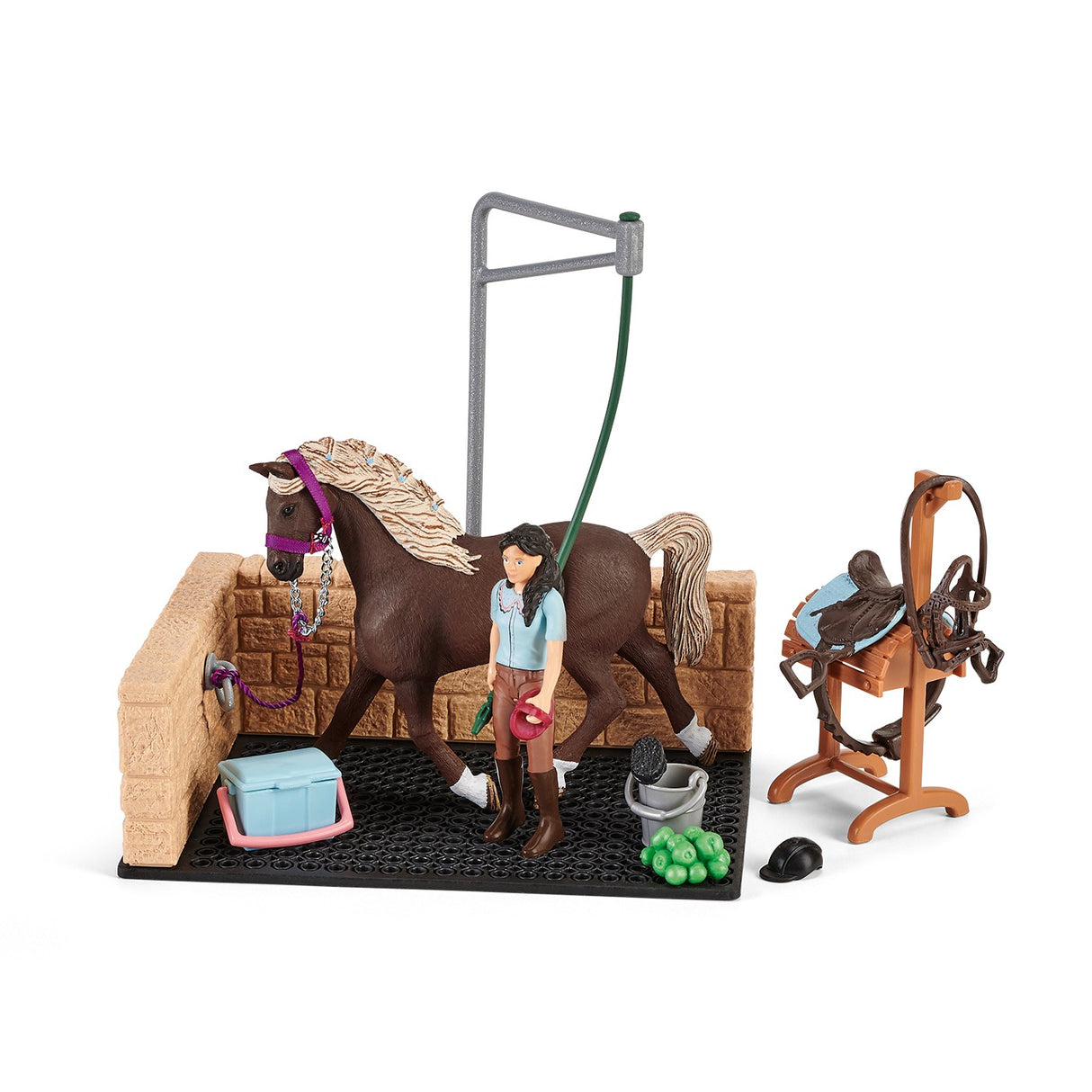 Schleich Horse Club Washing Area W- Emily & Luna