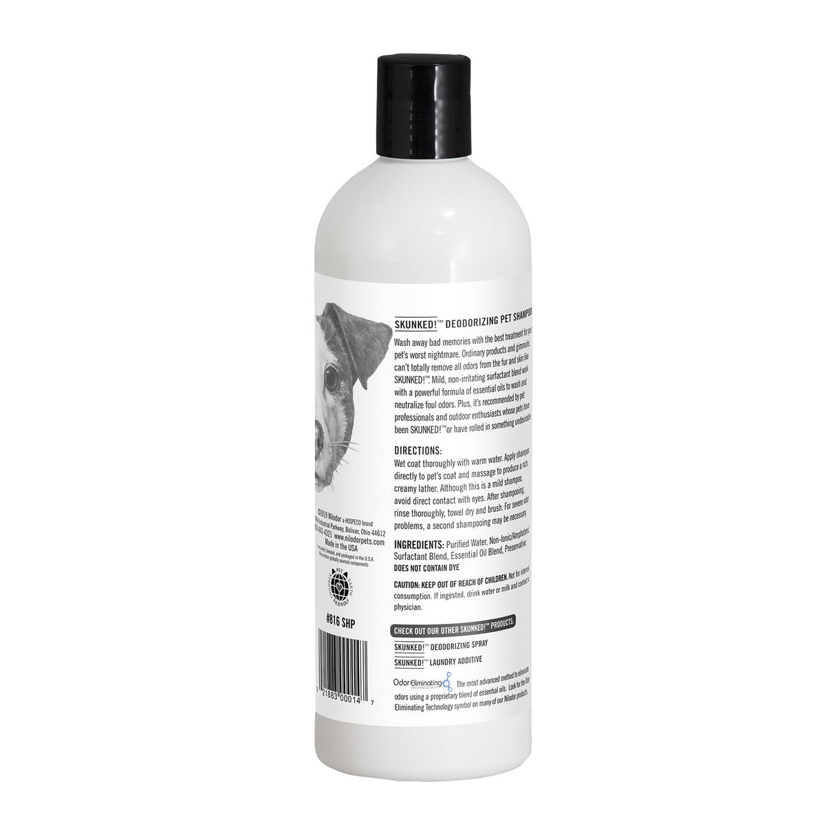 NILodor Tough Stuff Skunked Pet Shampoo 16 Oz