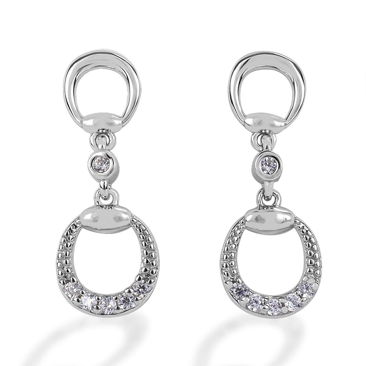 Kelly Herd Eggbutt Dangle Earrings