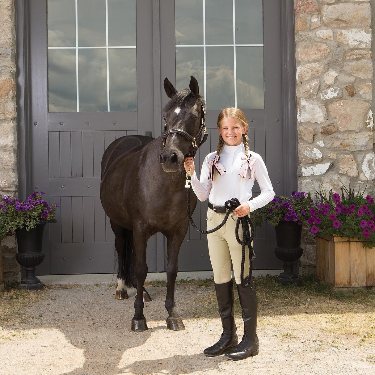 Pantalon d'équitation Elation Platinum Brooklyn - Enfants