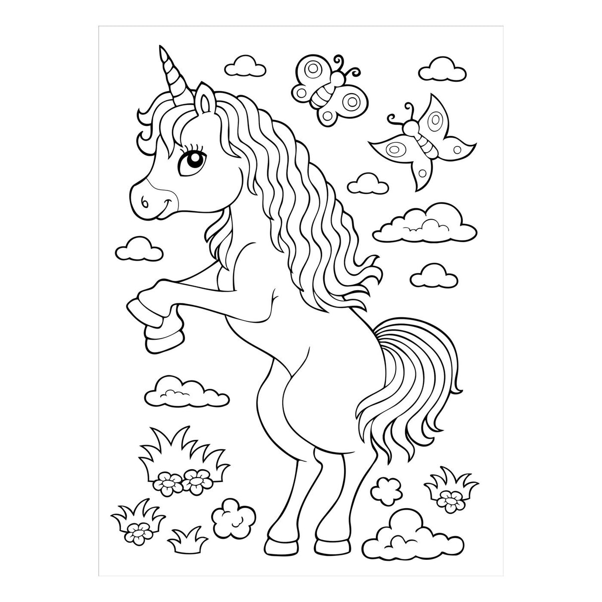 Unicorns Colouring Book