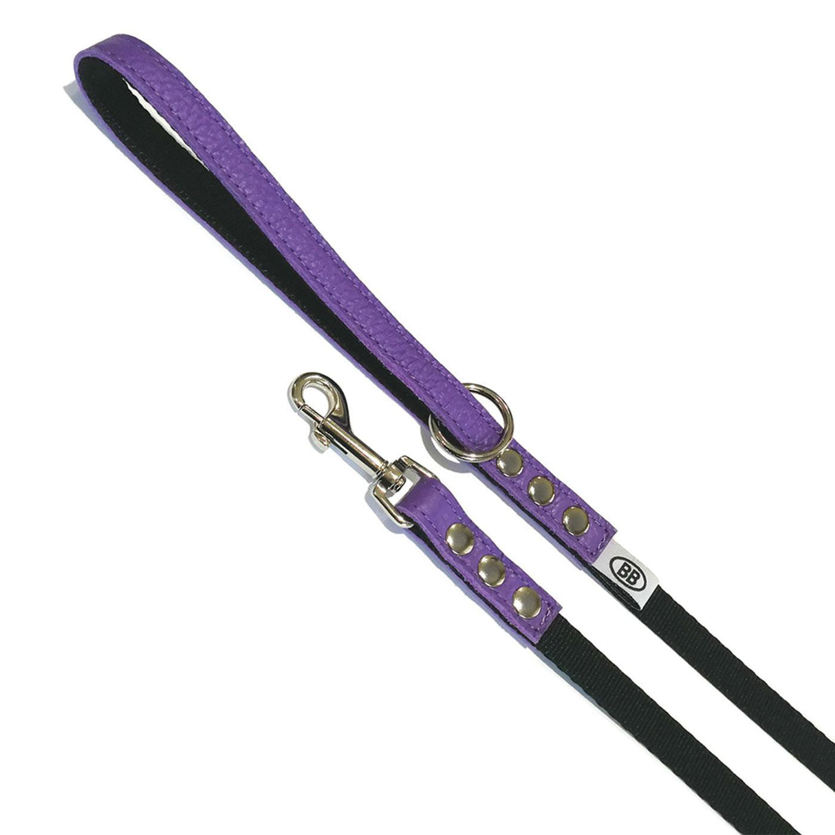 Buddy Belt Accent Leather & Nylon Leash 1-2 In. x 4 Ft.