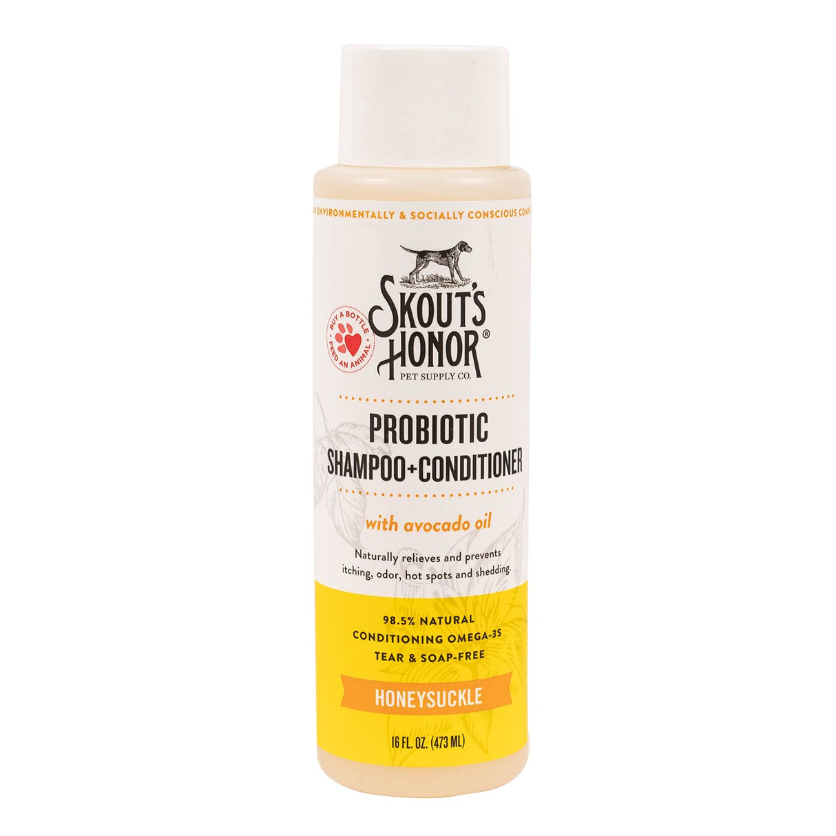 Skout's Honor Honeysuckle Probiotic Shampoo Plus Conditioner 473 mL