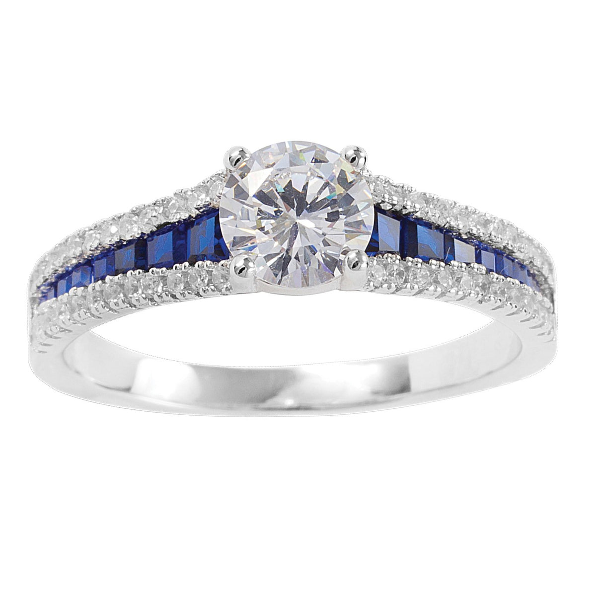Kelly Herd Blue Spinel Buckle Ring