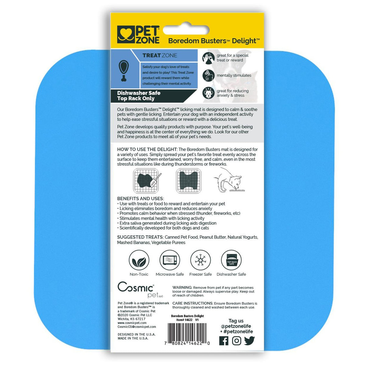 Boredom Busterz Blue Delight Lick Mat