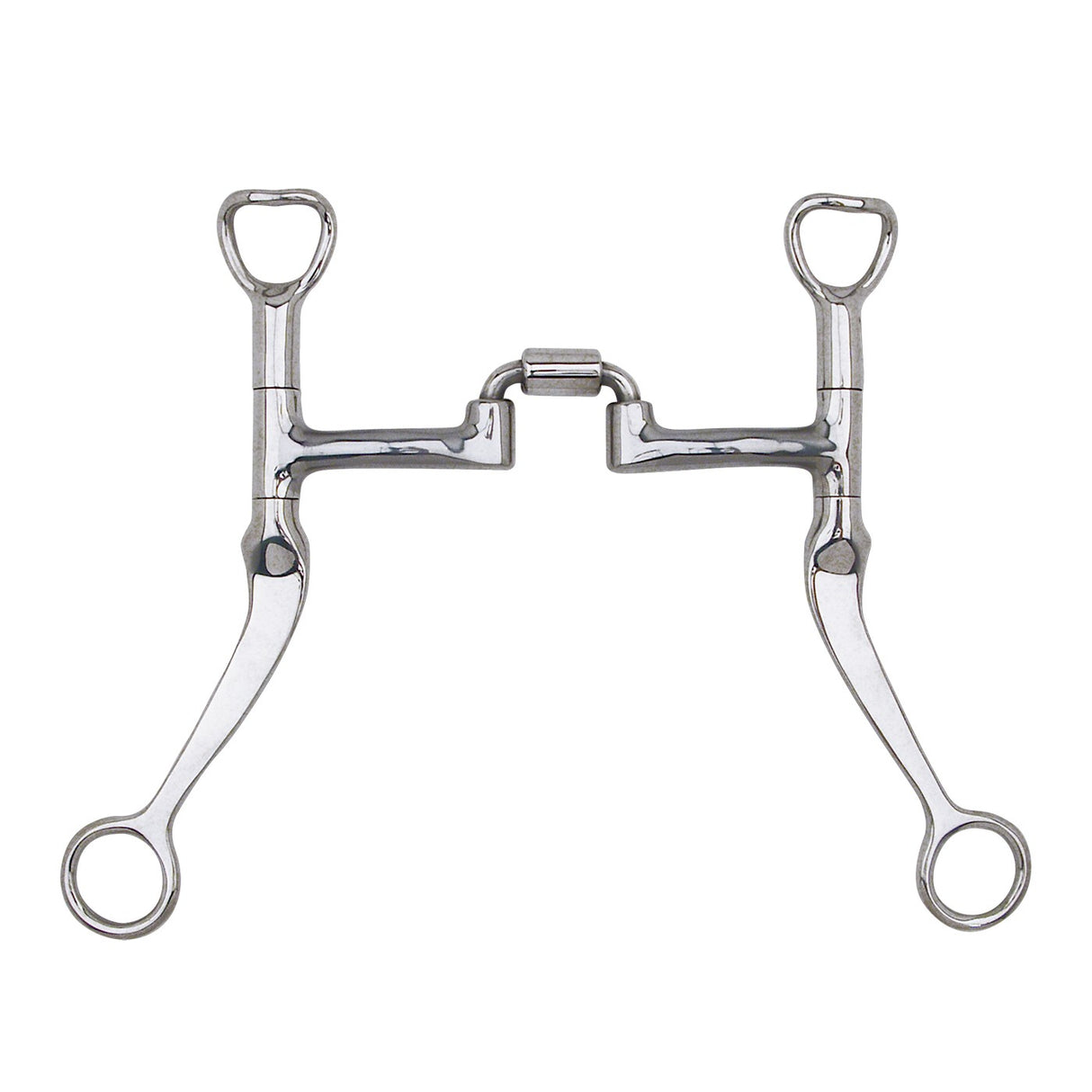 Myler 7 in. Flat Shank Bit W- Sweet Iron Correctional Low Port - Level 2-3