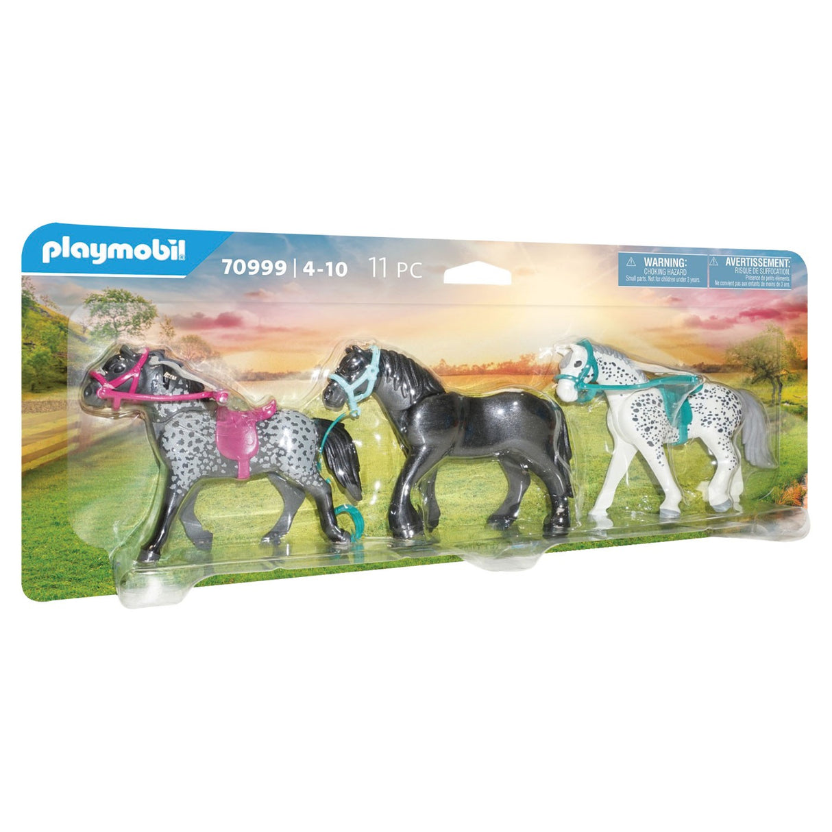 Playmobil Cours d'équitation Trio de Chevaux