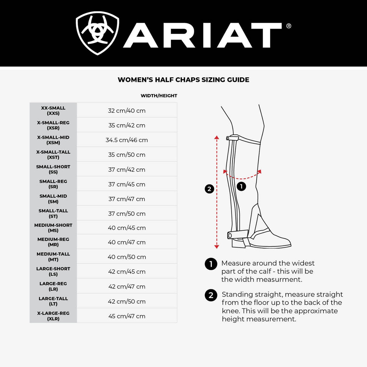 Ariat Breeze Half Chaps