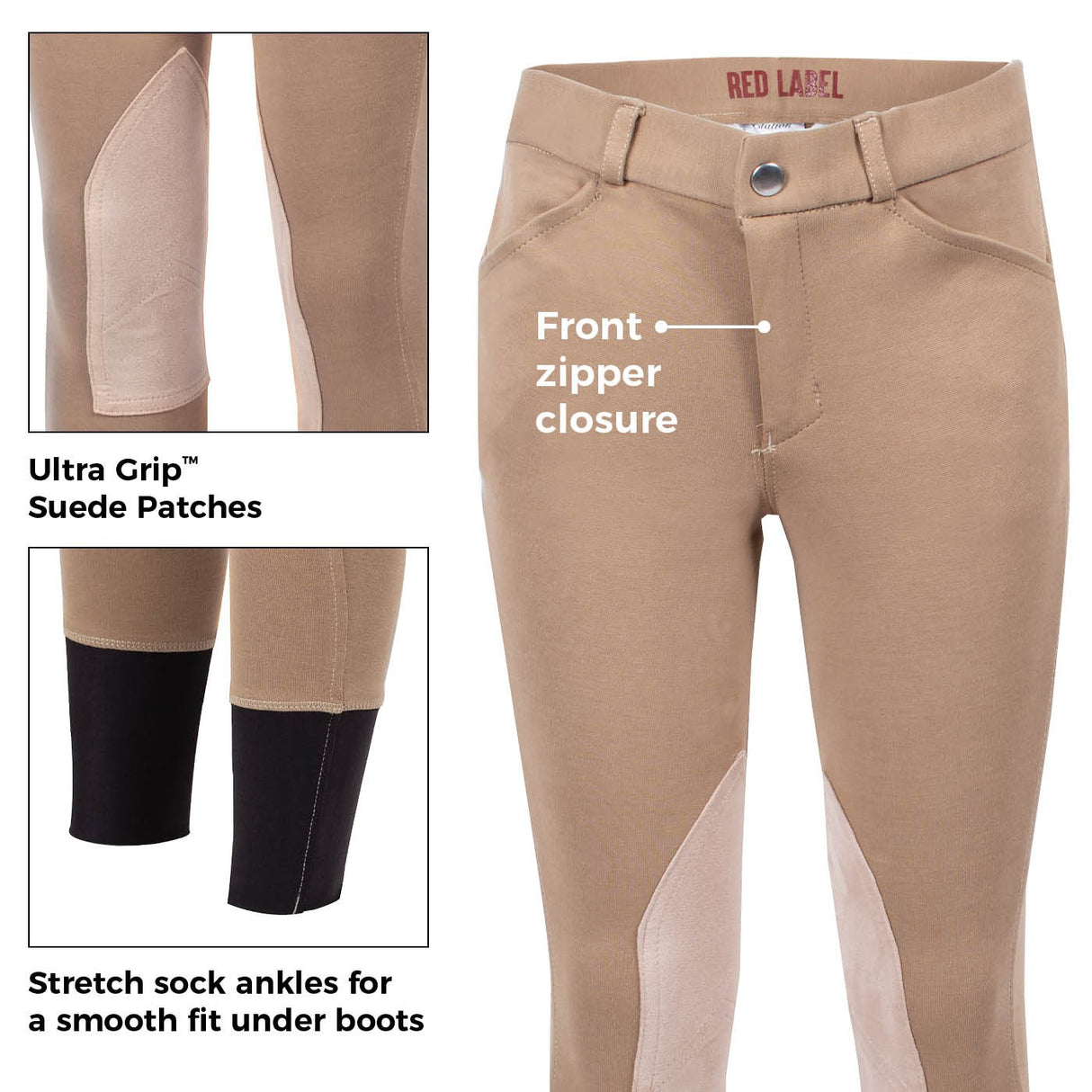 Pantalon d'équitation Elation Red Label - Garçons
