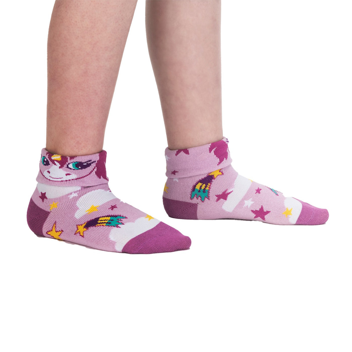 Sock It To Me 99% Unicorn Turn Cuff Crew Socks - Kids'