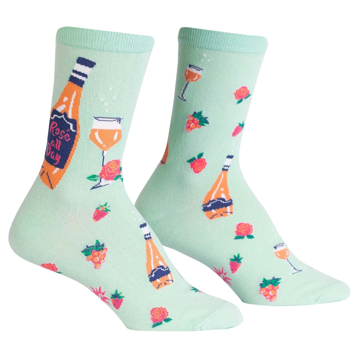 Sock It To Me Rosé All Day Crew Socks