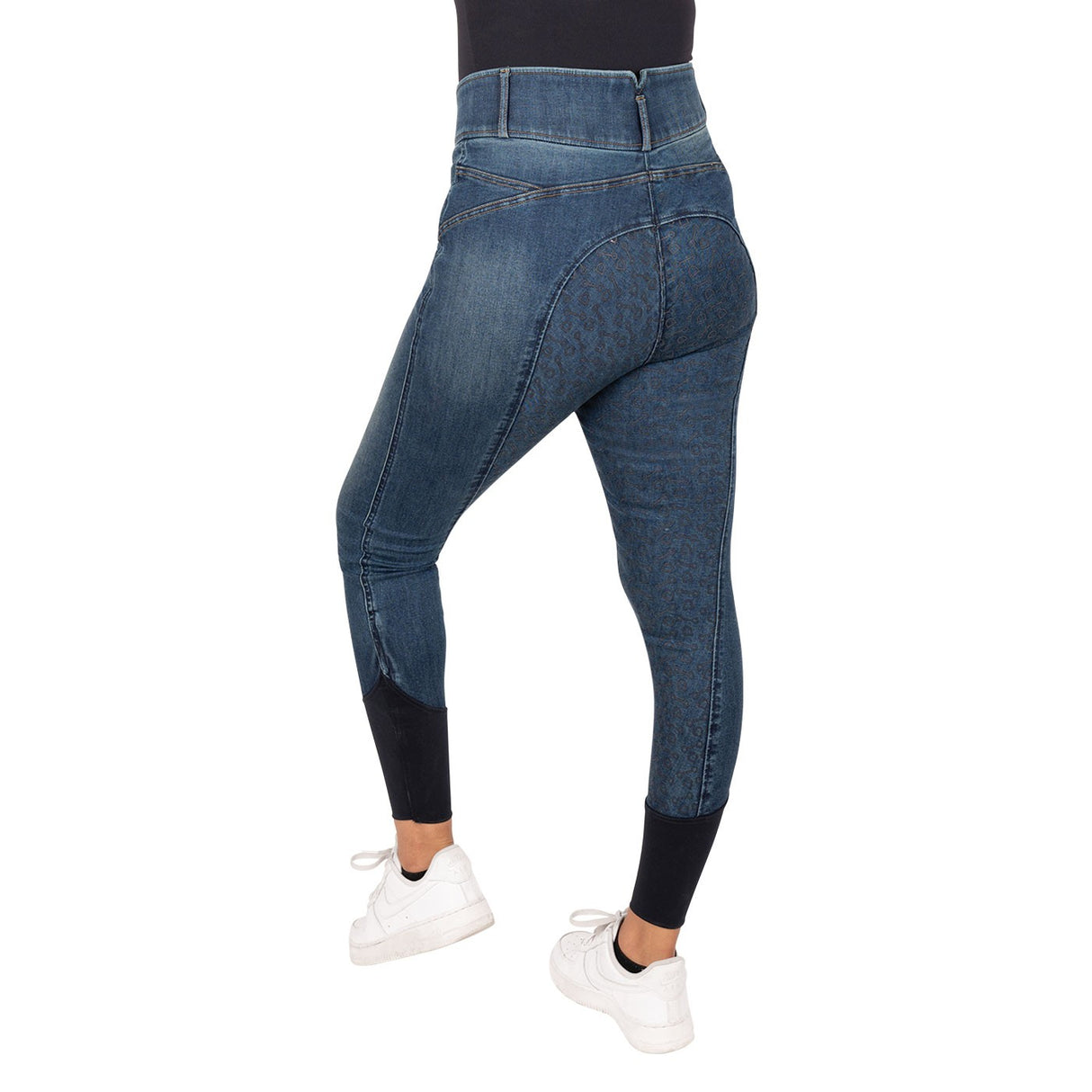 Pantalon d'équitation à fond intégral Elation Red Label Dinah Denim