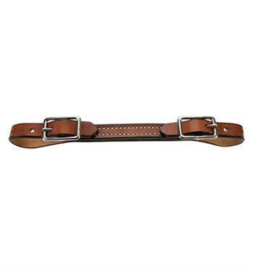 Bracelet gourmette plat en cuir Weaver
