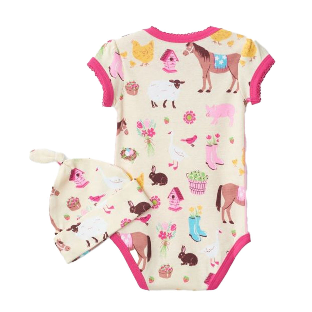 Hatley Country Living Baby Bodysuit & Hat