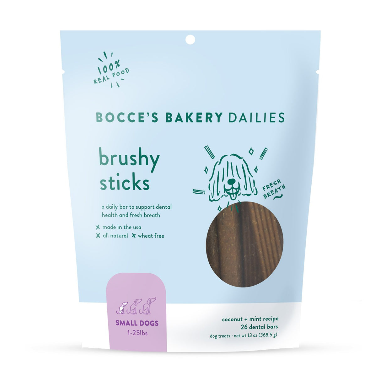 Bocce's Bakery Brushy Sticks Soft & Chewy Dog Treat 13 Oz
