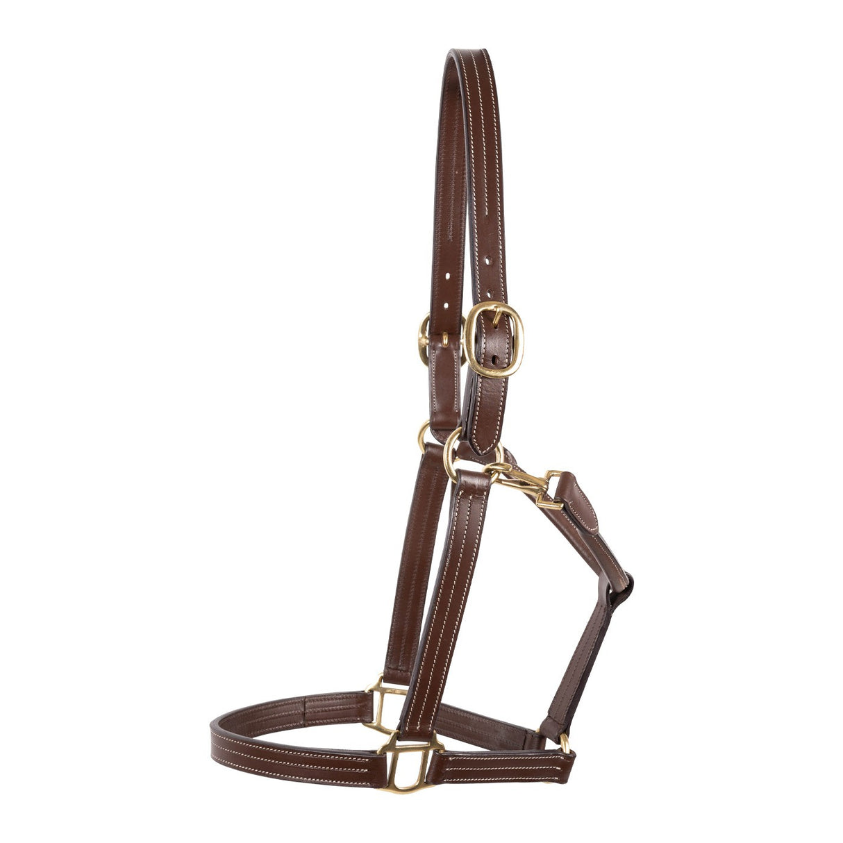 Licol en cuir triple couture Val du Bois