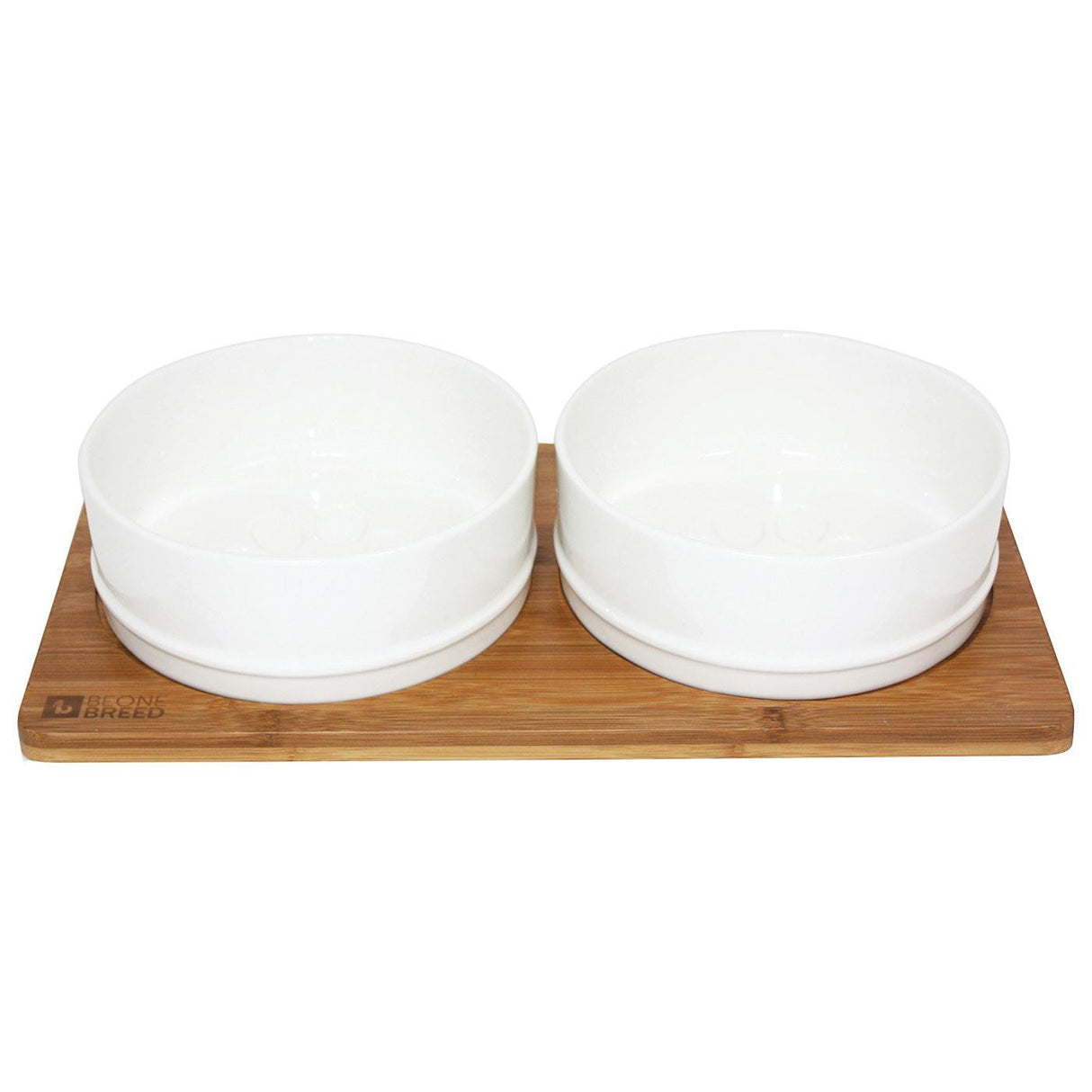 Be One Breed Bamboo Double Diner W- Ceramic Bowls 350 mL