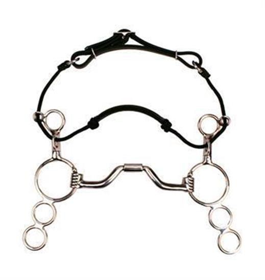 Myler Three-Ring Sweet Iron Combo Bit W- Ported Barrel - Level 3