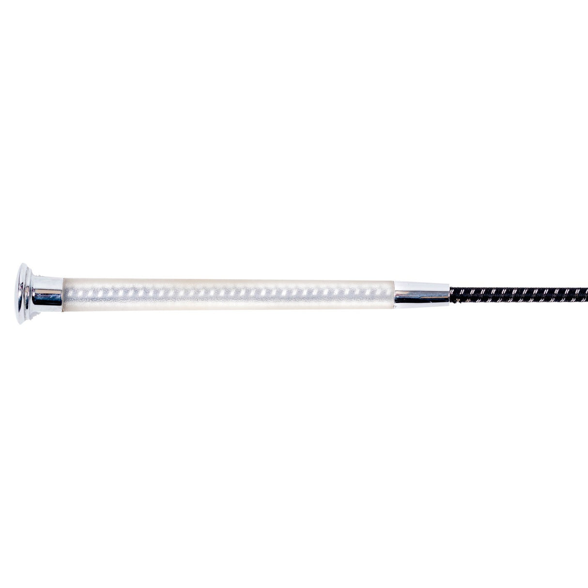 Supra Dressage Whip W- Clear Rubber Handle - 44 In.