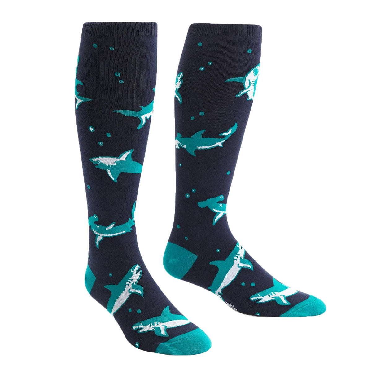 Chaussettes montantes extensibles Sock It To Me Shark Attack