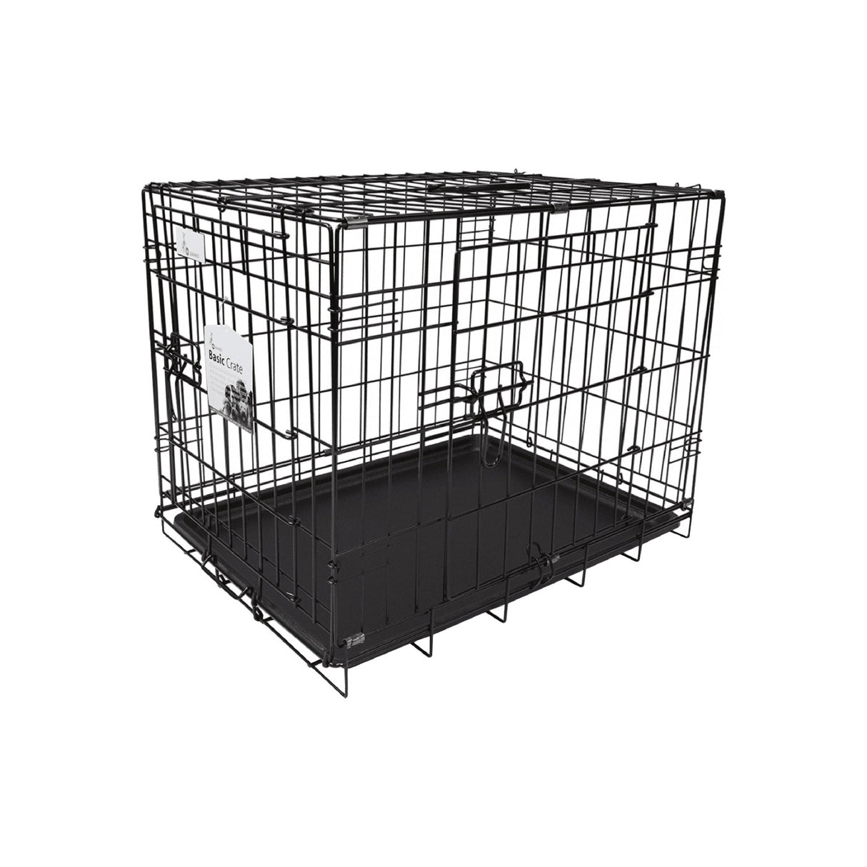 Unleashed Basic Double Door Dog Crate 19 In.